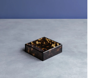 Beatriz Ball VIDA Acrylic Tortoise Beverage Napkin Holder