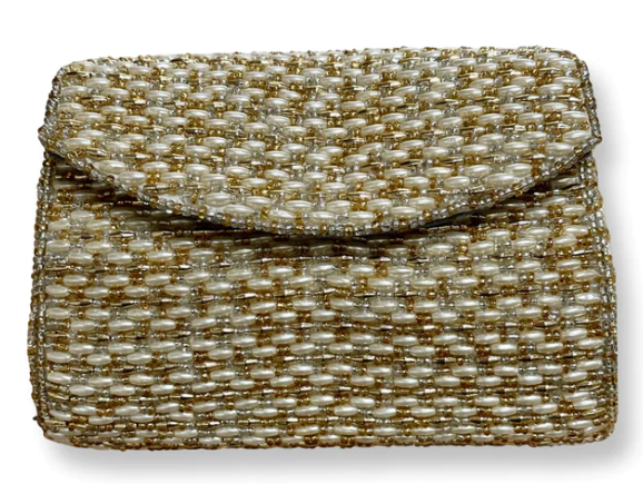 David Jeffrey Designs Beaded Clutch