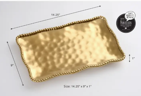 Pampa Bay Brushed Gold Platter