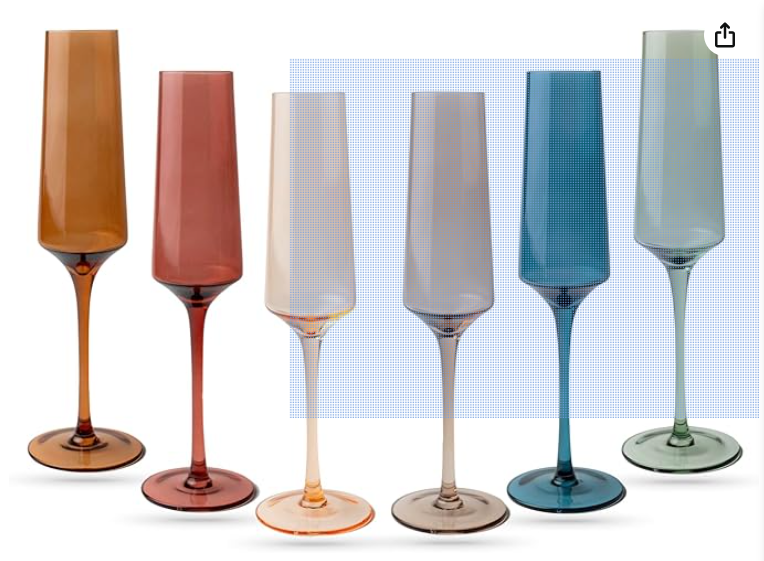 Saludi Champagne Glasses Set of 6