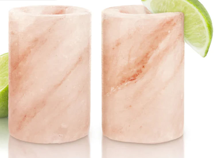 FINAL TOUCH Himalayan Salt Shot Glasses - Set of 2