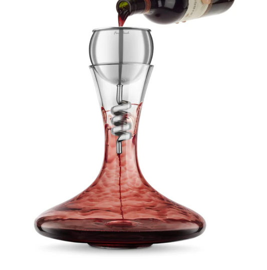Twister Stainless Steel Aerator & Decanter Set