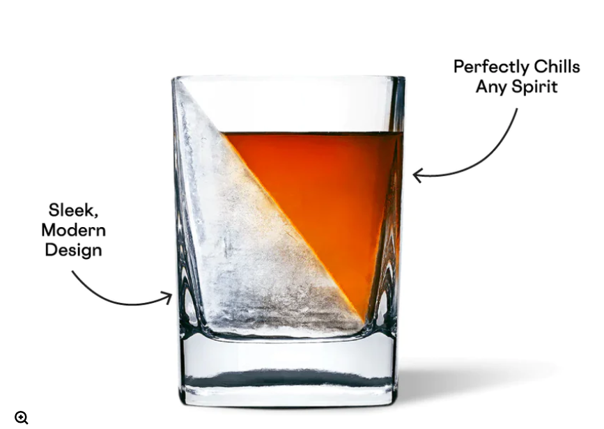 Corkcicle WHISKEY WEDGE ICE WEDGE WHISKEY GLASS