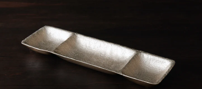 SIERRA MODERN Fina Small Rectangular Triple Dip (Gold)