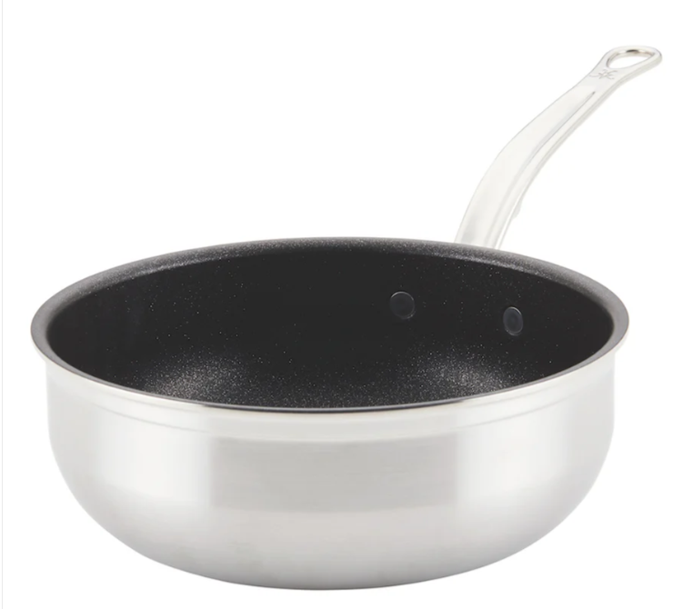 Hestan ProBond Professional Clad Stainless Steel TITUM® Nonstick Essential Pan with Cover, 3.5-Quart (In Store Only)