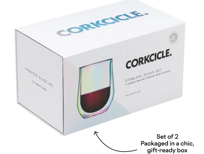Corkcicle Stemless Glass Set (2)