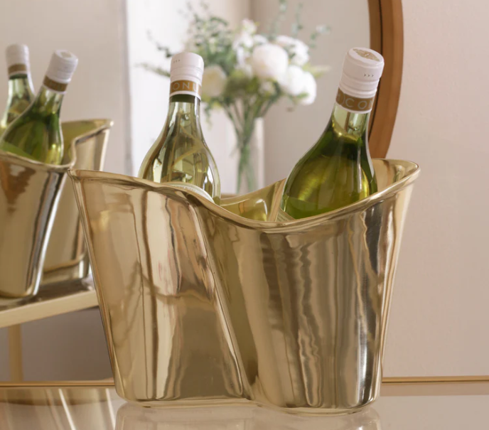 Beatriz Ball SIERRA MODERN Double Ice Bucket (Gold)