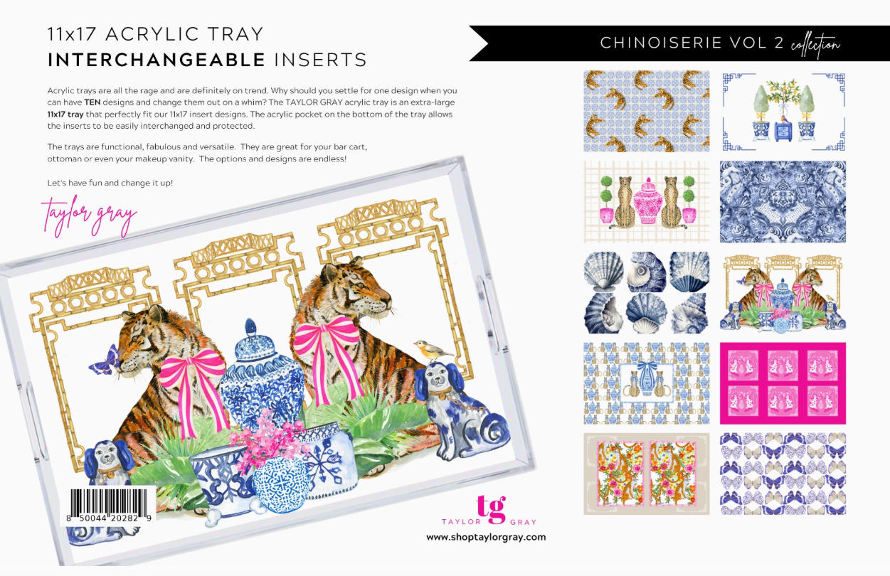 Taylor Grey Acrylic Tray with Inserts