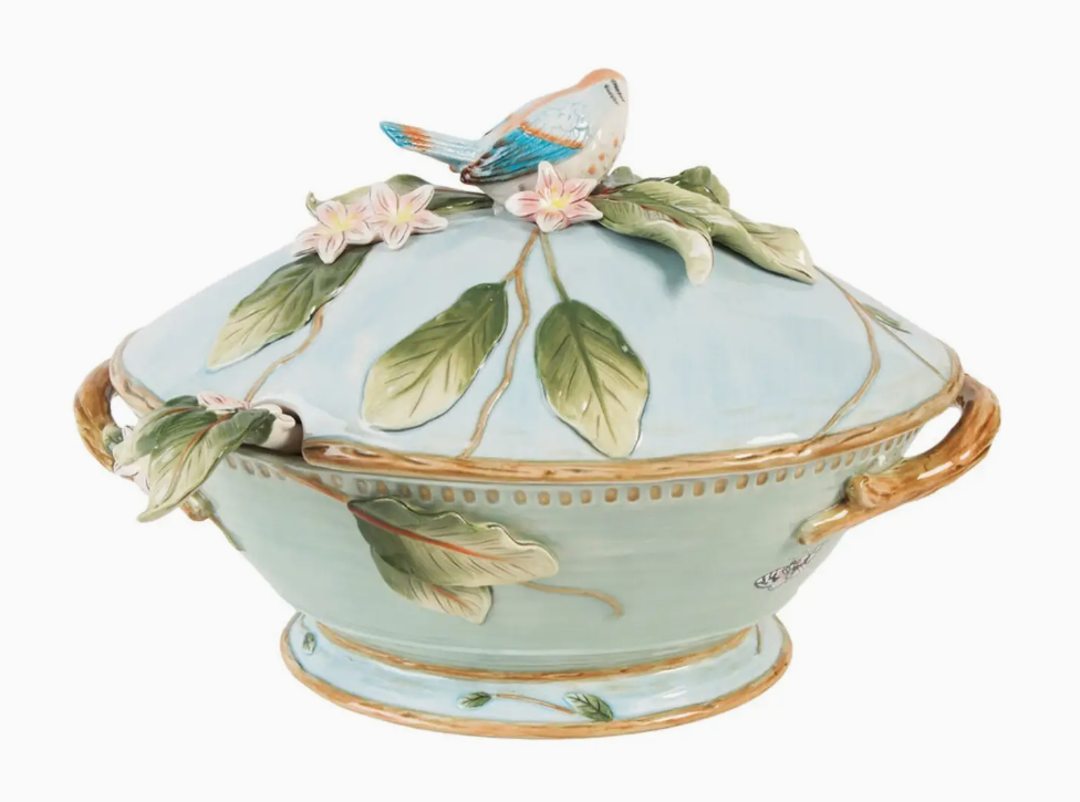 Fitz & Floyd Toulouse Tureen w/ Ladle