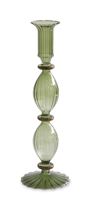 Beatriz Ball Cambridge Glass Candlestick Green (Set of 2)