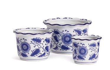 Barclay Butera Dynasty Scalloped Pots MEDIUM