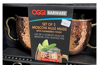 Oggi Set of 2 Moscow Mule Mugs