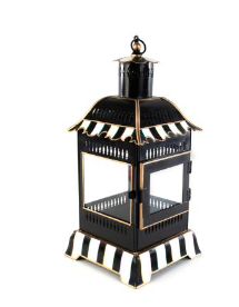 Mackenzie Childs Courtly Stripe Small Candle Lantern