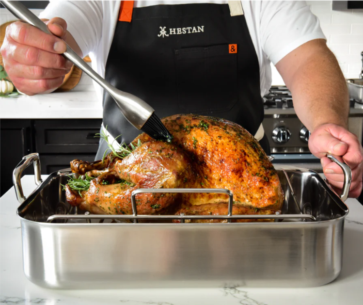 Hestan Provisions  14.5-inch Classic Clad Roaster with Rack