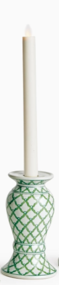 Napa Home Candle Stick Green/White Small