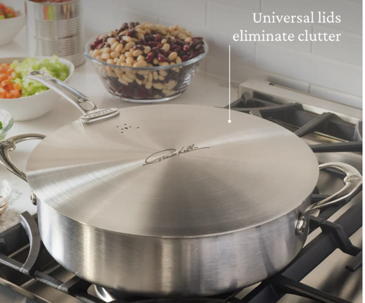 Hestan Thomas Keller Insignia  Commercial Clad Stainless Steel Universal Lids Size 8 1/2 (In Store Pickup ONLY)