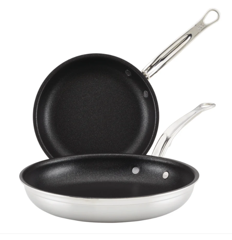 Hestan ProBond Professional Clad Stainless Steel TITUM® Nonstick Skillets SET OF 2) (In Store Pickup Only)