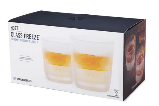 Glass Whiskey FREEZE™ Cooling Cup, Set of 2