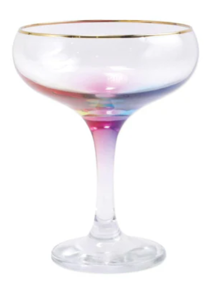 Vietri Rainbow Coupe Champagne Glass